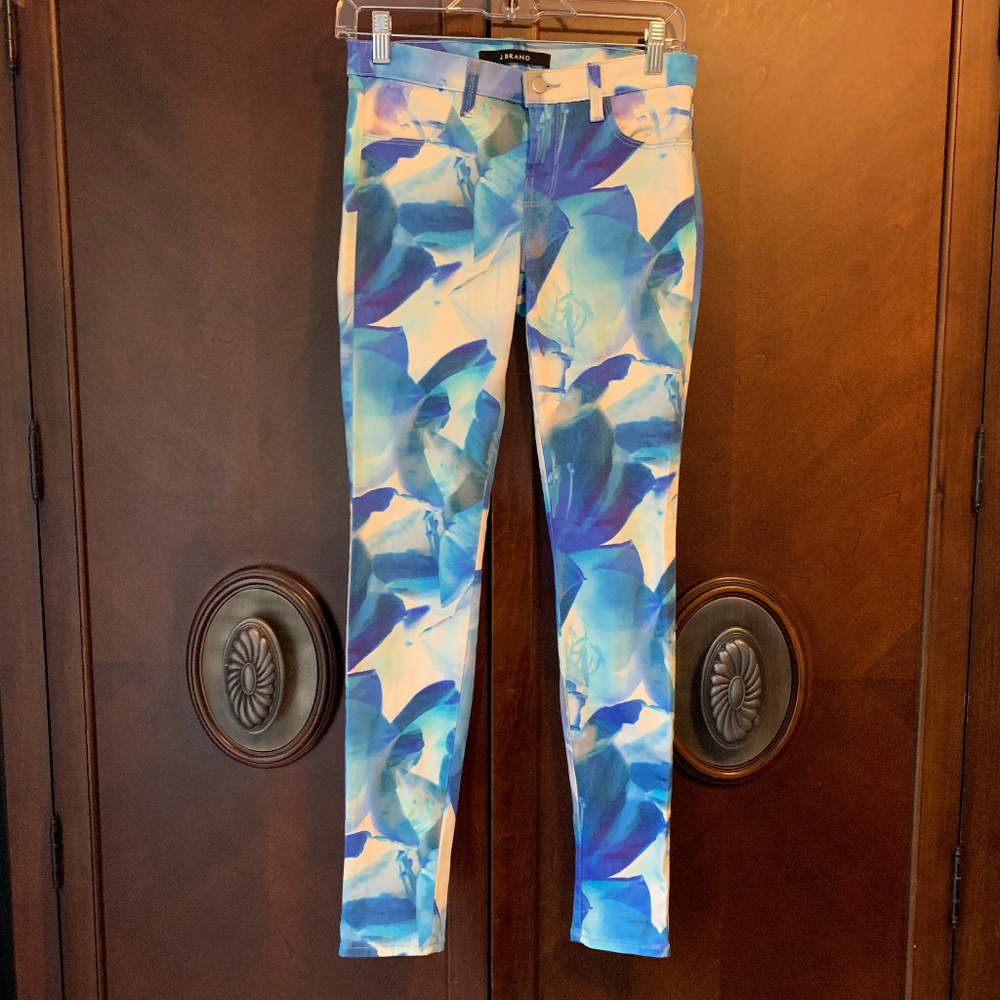 J.Brand Super Skinny Blue Orchids Jeans 25